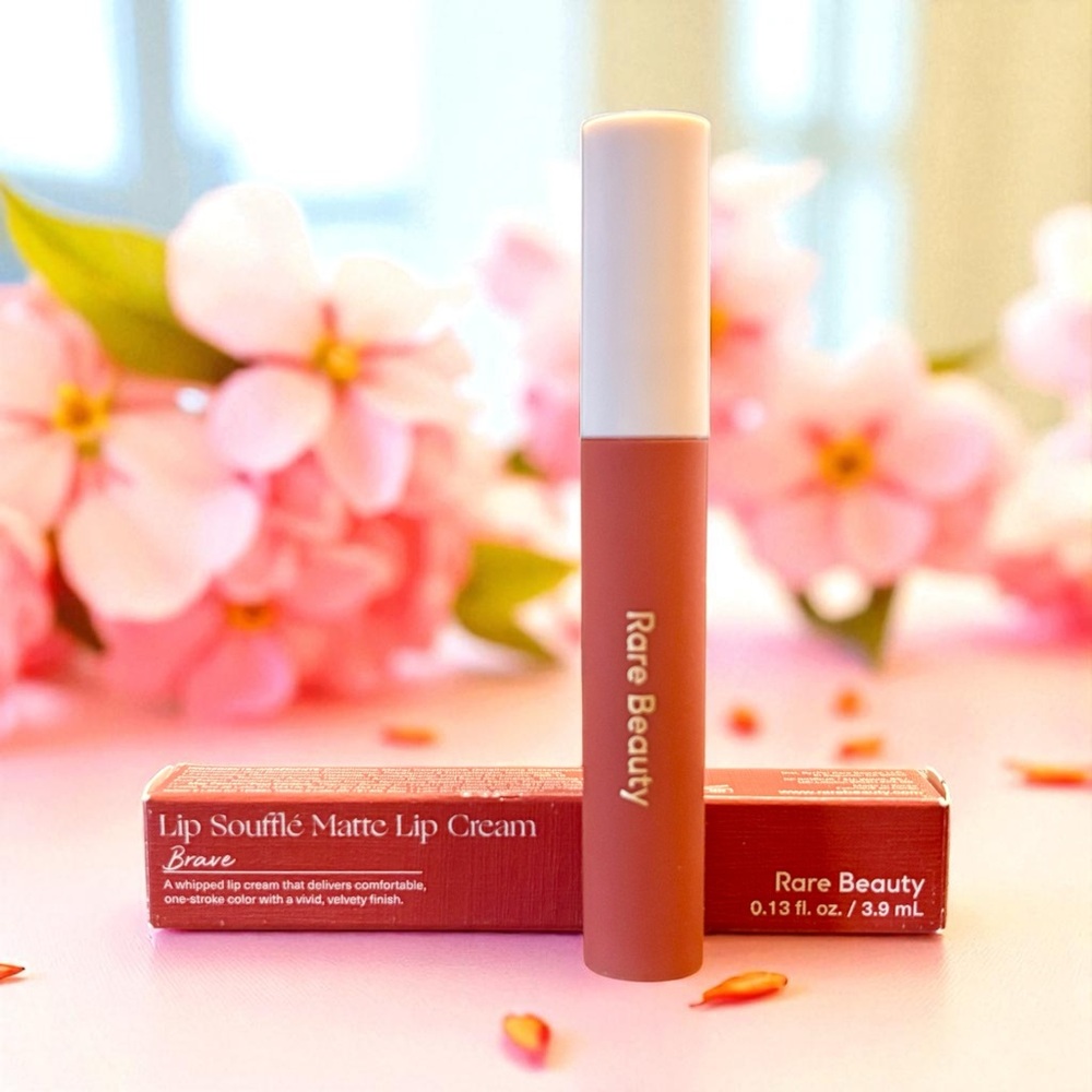 💎 Rare Beauty Lip Soufflé Matte Lip Cream in Shade Brave Full-Size New In Box